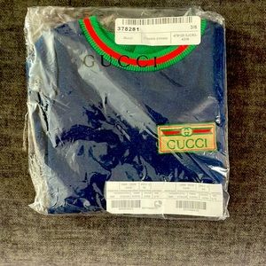 Gucci baby dress denim size 3-6 months